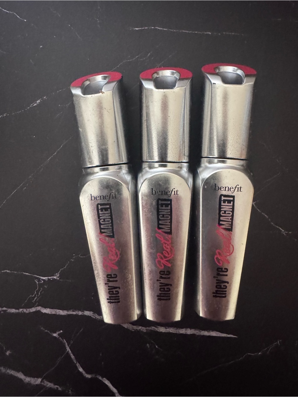 Three travel size Benefit They're Real Magnet Mascara